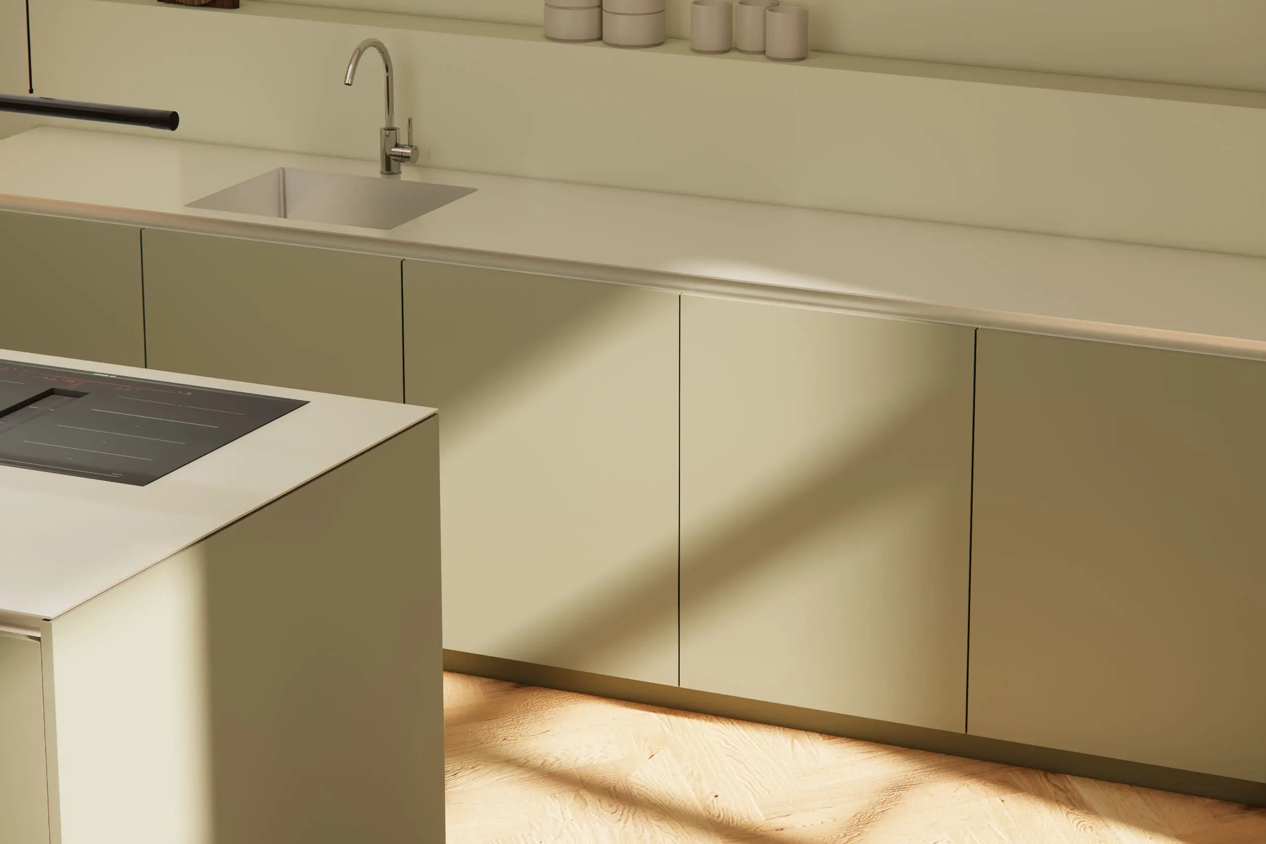 KÜX Salon – minimalistische Arbeitsfläche